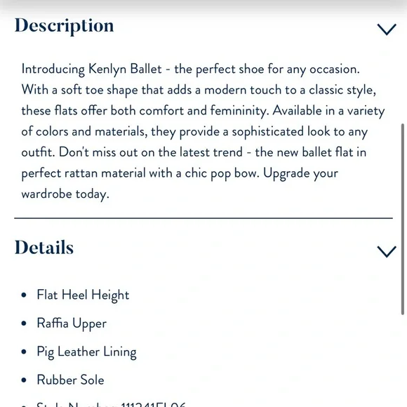 Jack Rogers 	Kenlyn Rattan Ballet   7.5 / NATURAL/PLATINUM - Picture 7 of 16